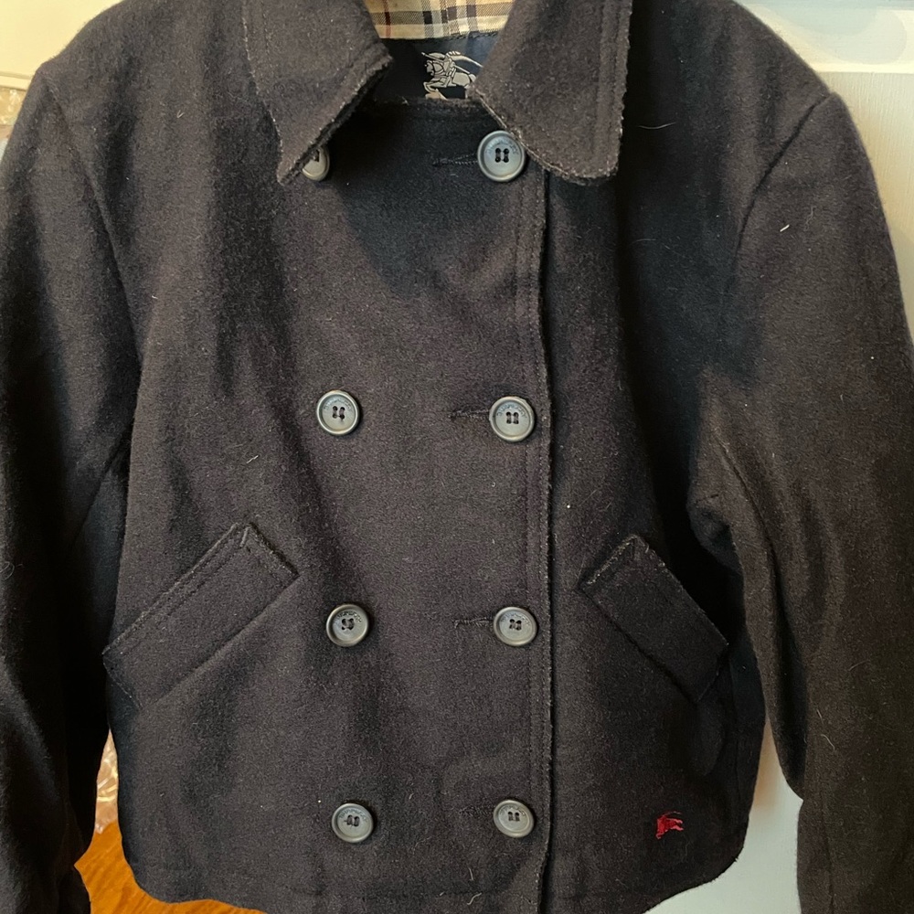 Burberry boys pea coat